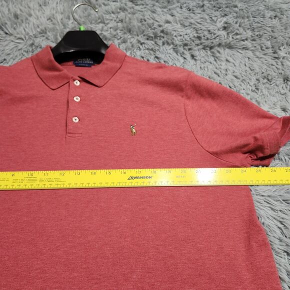 Polo Ralph Lauren Polo Classic Fit Polo Shirt Mens Size XL XLarge Red‎ Cotton - Picture 6 of 11